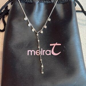COPY - Miera T White gold and diamond lariat style necklace